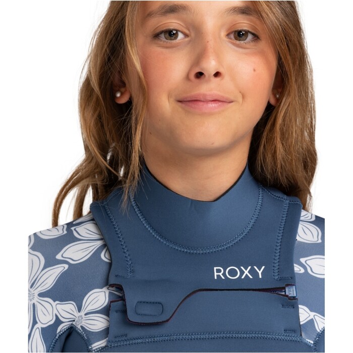 2024 Roxy Junior Swell Series 4/3mm Brustreiverschluss Neoprenanzug ERGW103058 - Wild Wind Drifter Floral